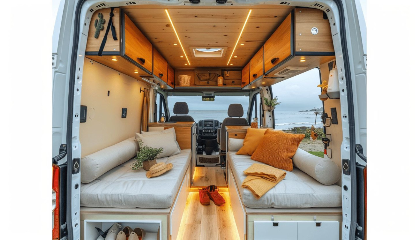 Optimiser l'espace dans un petit van aménagé pour 7 personnes
